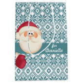 Fun Santa Claus - Eigen naam kerstmis Medium Cadeauzakje (Voorkant)
