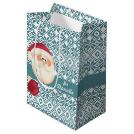 Fun Santa Claus - Eigen naam kerstmis Medium Cadeauzakje