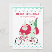 Fun Santa Claus Merry Kerstmis Feestdagenkaart (Voorkant)