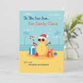 Fun Santa Claus Sason Happy Nieuwjaar Feestdagenkaart (Staand voorkant)