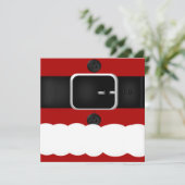Fun Santa Claus Suit kerstfeestjes Kaart (Staand voorkant)