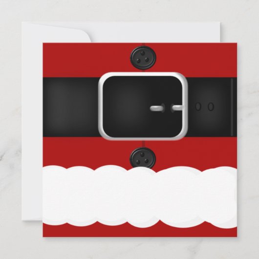 Fun Santa Claus Suit kerstfeestjes Kaart (Voorkant)