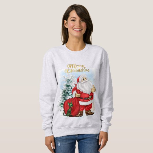 Fun Santa Claus Sweatshirt (Voorkant volledig)