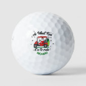 Fun Santa Golf Cart Name Golfballen (Voorkant)