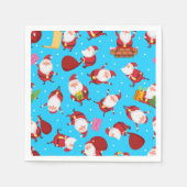 Fun Santa Happy Xmas | KerstFeestdagen Servet (Voorkant)