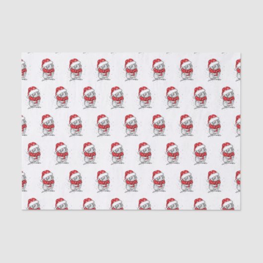 Fun Santa hat Penquin-weefselpapier Tissuepapier (Voorkant)