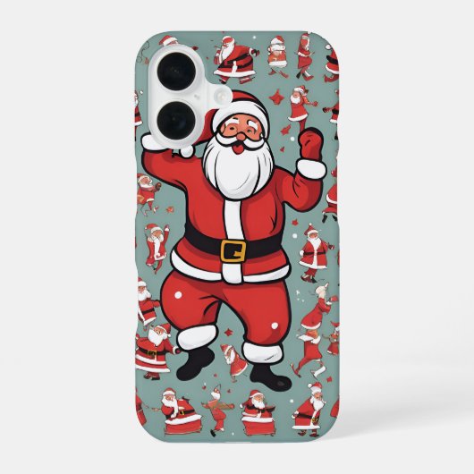 Fun Santa iPhone 16 Hoesje (Achterkant)