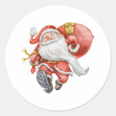Fun Santa Kerst sticker (Voorkant)