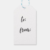 Fun Santa Kerstfeestdag Cadeaulabel (Achterkant)