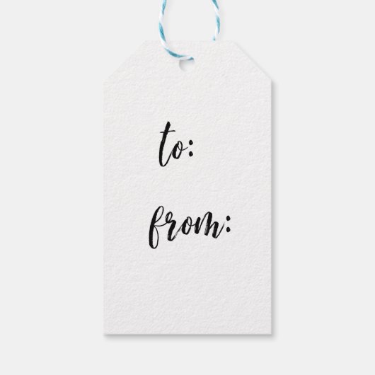 Fun Santa Kerstfeestdag Cadeaulabel (Achterkant)