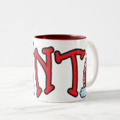 Fun Santa Mok! Tweekleurige Koffiemok (Voorkant rechts)