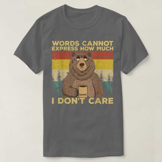 Fun sarcastisch t-shirt beer drink koffie (Design voorkant)