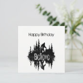 Fun Sasquatch Big Foot Birthday-kaart Kaart (Staand voorkant)