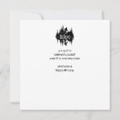 Fun Sasquatch Big Foot Birthday-kaart Kaart (Achterkant)