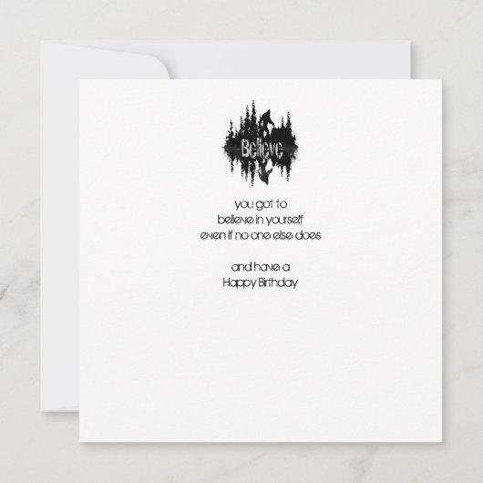 Fun Sasquatch Big Foot Birthday-kaart Kaart (Achterkant)