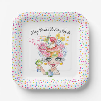 Fun Sassy Birthday Babe  Paper Plates Papieren Bordje