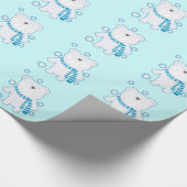 Fun Sassy Molar Polar Beer Happy Smile Cartoon Cadeaupapier (Hoek)