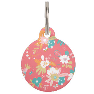 Fun  scandi-bloemen huisdierpenning