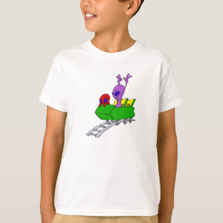 Fun & Scared Alien op Onderzetter T-shirt