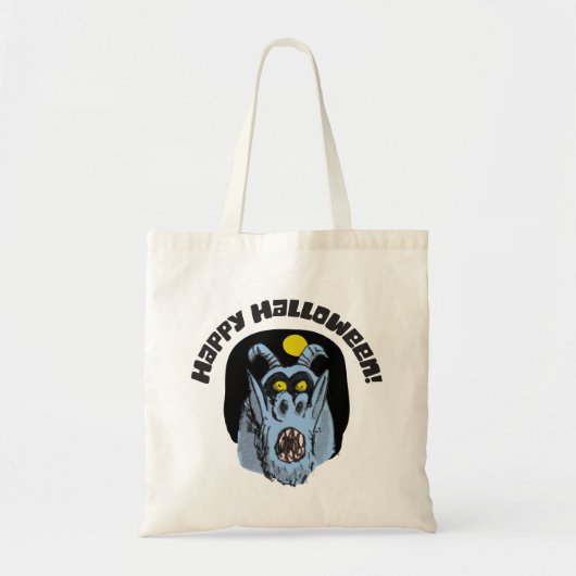 Fun Scary Monster Halloween Tote Bag (Voorkant)