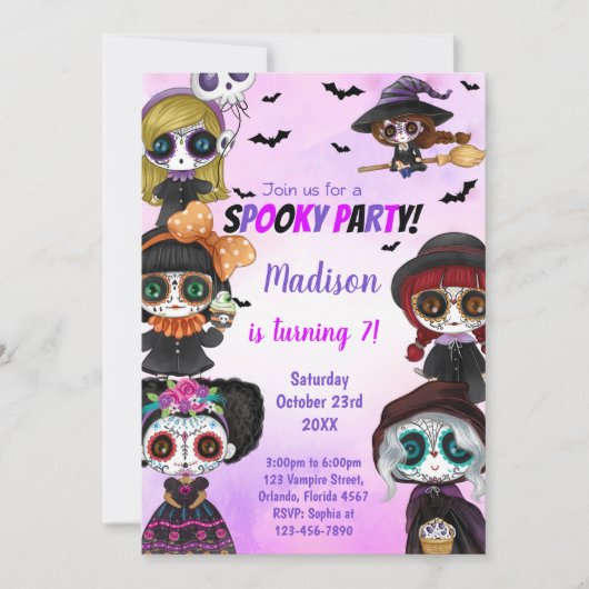 Fun Scary Party Kaart voor kinderen, Tieners of vo (Voorkant)