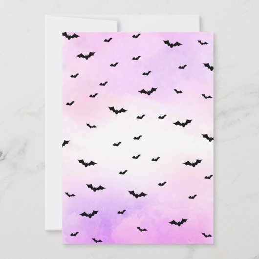 Fun Scary Party Kaart voor kinderen, Tieners of vo (Achterkant)