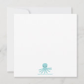 Fun schattig op uitnodiging van het zee verjaardag (Achterkant)