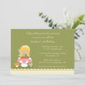 Fun schattige feestdag voor meisje kaart (Staand voorkant)