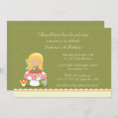 Fun schattige feestdag voor meisje kaart (Voorkant / Achterkant)