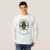Fun schattige leprechaun gepersonaliseerd St Patri T-shirt (Voorkant volledig)
