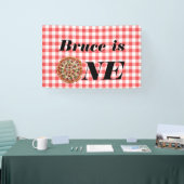 Fun Schijf, Eén Pizza 1e Verjaardag Achtergrond Spandoek (Beurs)