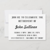 Fun Schilderachtig Hallo Pensioenpartij nodigt uit Bedankkaart (Achterkant)