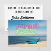 Fun Schilderachtig Hallo Pensioenpartij nodigt uit Bedankkaart (Voorkant / Achterkant)