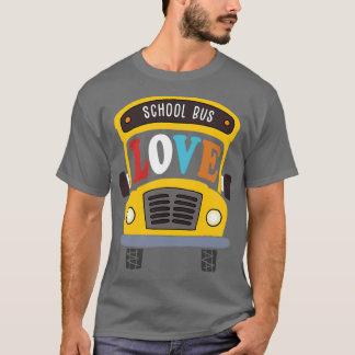 Fun School Bus Driver Gift Design Idee Yellow Bus T-shirt
