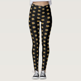 Fun School Bus Driver Party-patroonpatronen Leggin Leggings