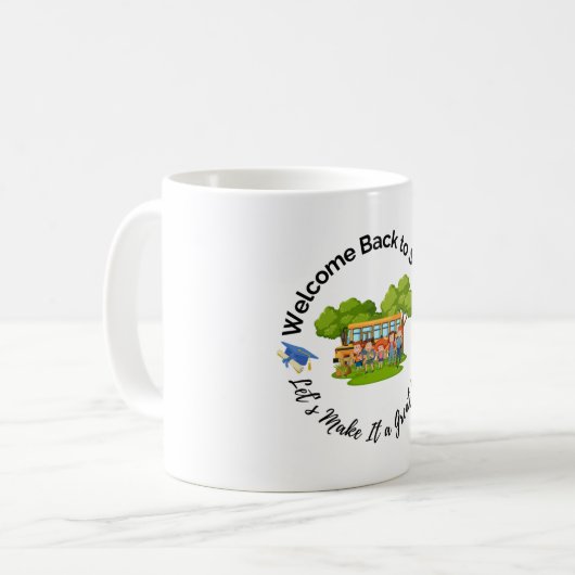 Fun School Bus Ride Mug Koffiemok (Voorkant links)