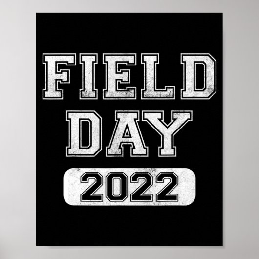 Fun school fielddag 2022 Laatste dag van schoolcad Poster (Voorkant)
