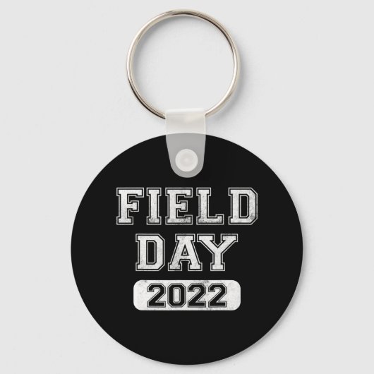Fun school fielddag 2022 Laatste dag van schoolcad Sleutelhanger (Voorkant)