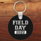 Fun school fielddag 2022 Laatste dag van schoolcad Sleutelhanger (Voorkant)