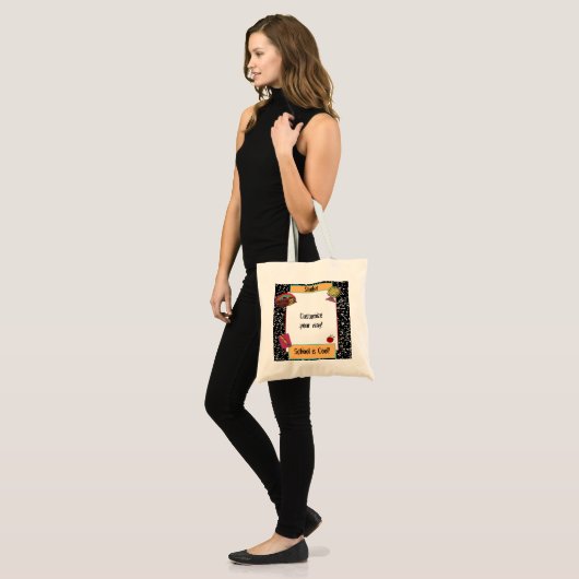 Fun School Theme Canvas tas (Voorkant (model))