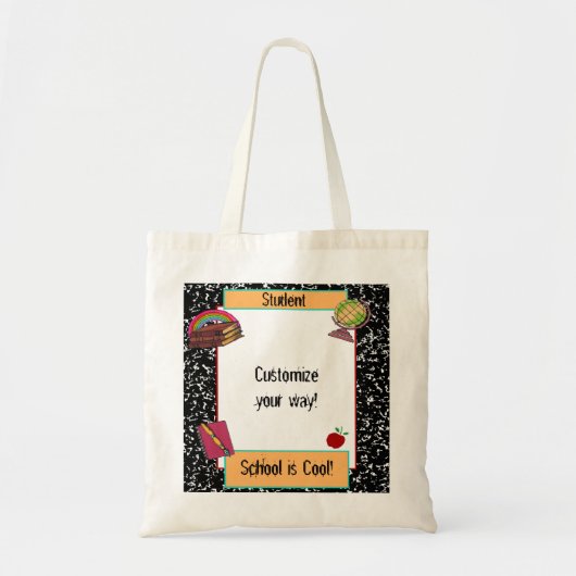 Fun School Theme Canvas tas (Voorkant)