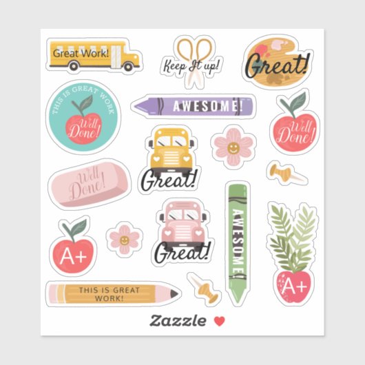 Fun-schoolleraar sprak over aanmoediging sticker (Vel)