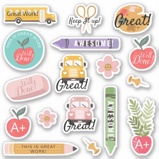 Fun-schoolleraar sprak over aanmoediging sticker (Voorkant)