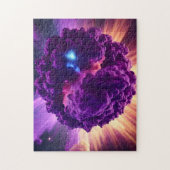 Fun Science Fiction Galactische Paarse wolk Legpuzzel (Verticaal)