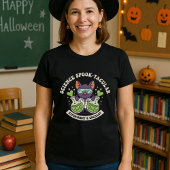 Fun Science Spook-Tacular Lab School STEM-leraren T-shirt