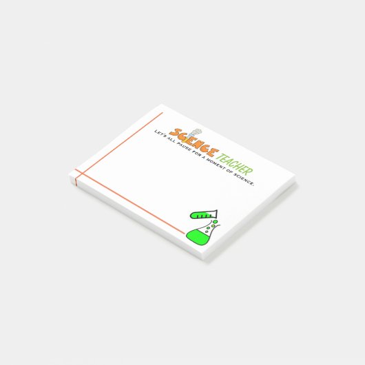 Fun Science Teacher Post-it Notes (Schuin)