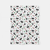 Fun Scottie Shamrocks Lucky Kleurrijke Schattige Fleece Deken (Voorkant)