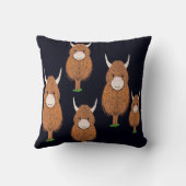Fun Scottish Highland Koe Kussen (Achterkant)