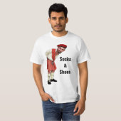 Fun Scottish Kilt Wearers 'Sokken & Shoes' Retort T-shirt (Voorkant volledig)