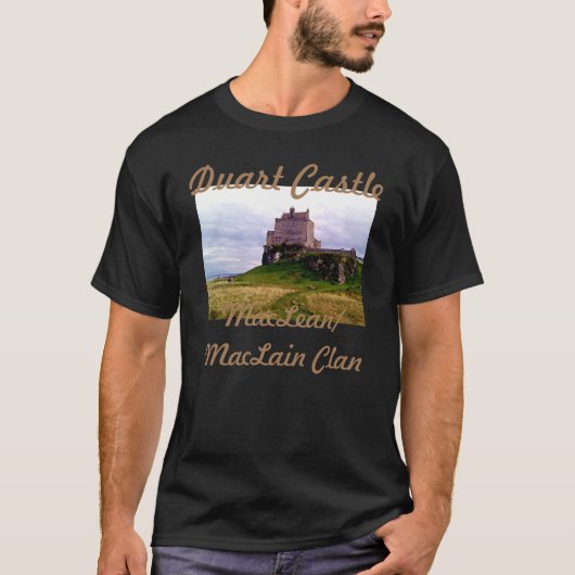 Fun Scottish Maclean Clan's Duart Castle Schildera T-shirt (Voorkant)